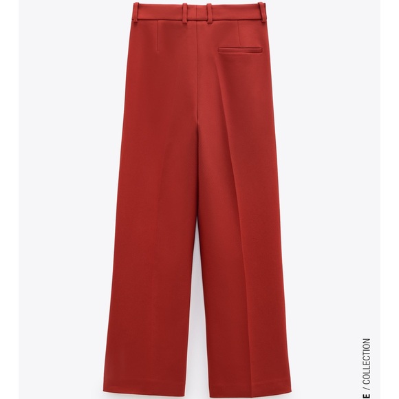 NWT ZARA Mid Rise Cropped Straight Leg Pants XS - Picture 4 of 6